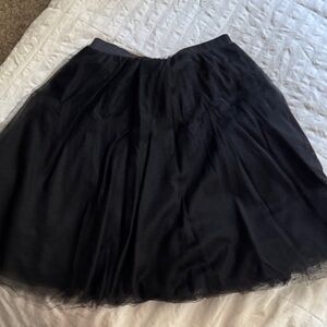 Elegant Black Tulle Skirt